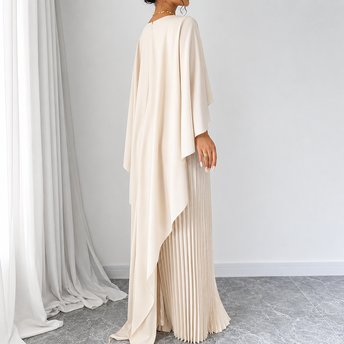Malena | Vestido Largo con Manga Murciélago — imagen 6