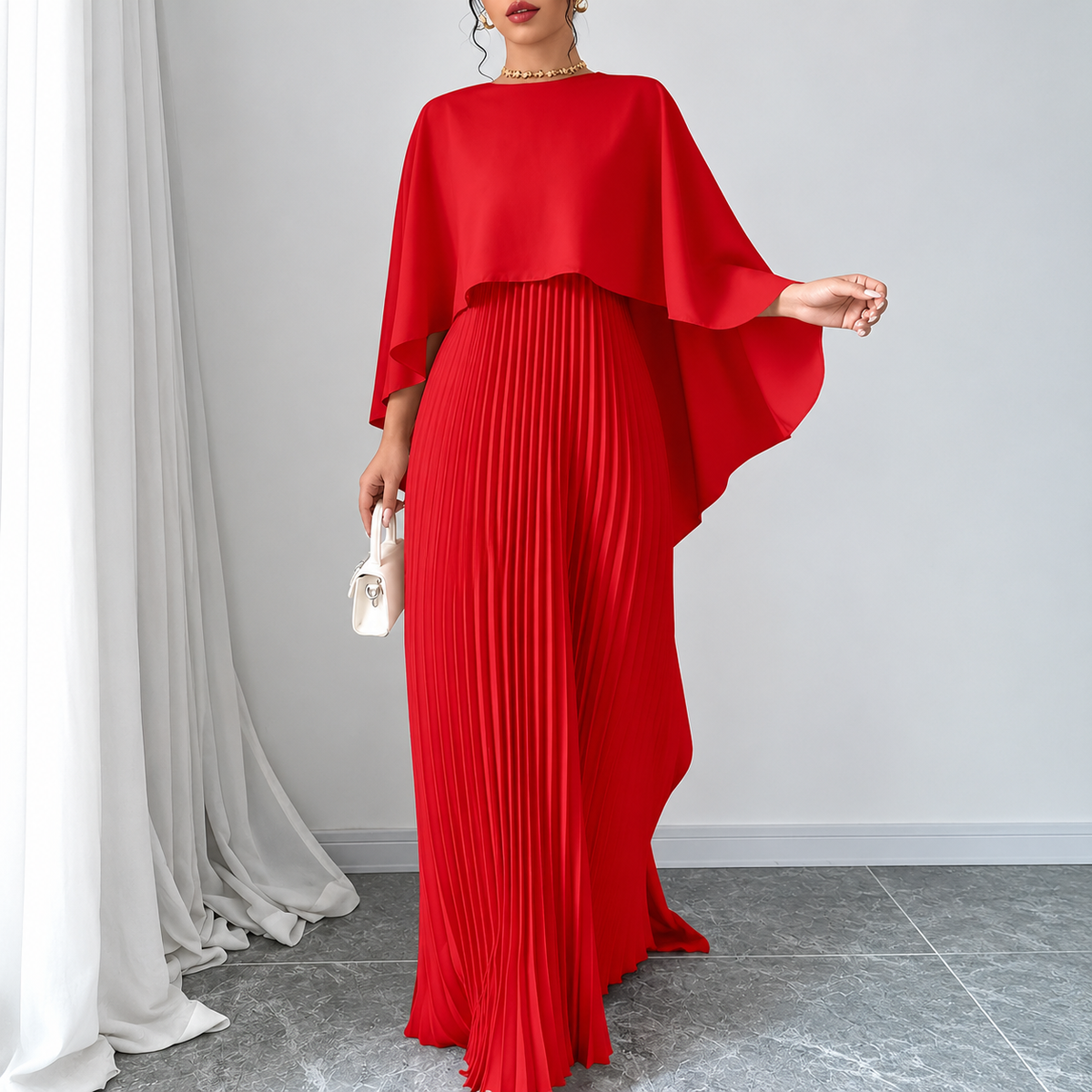 Malena | Vestido Largo con Manga Murciélago — imagen 7