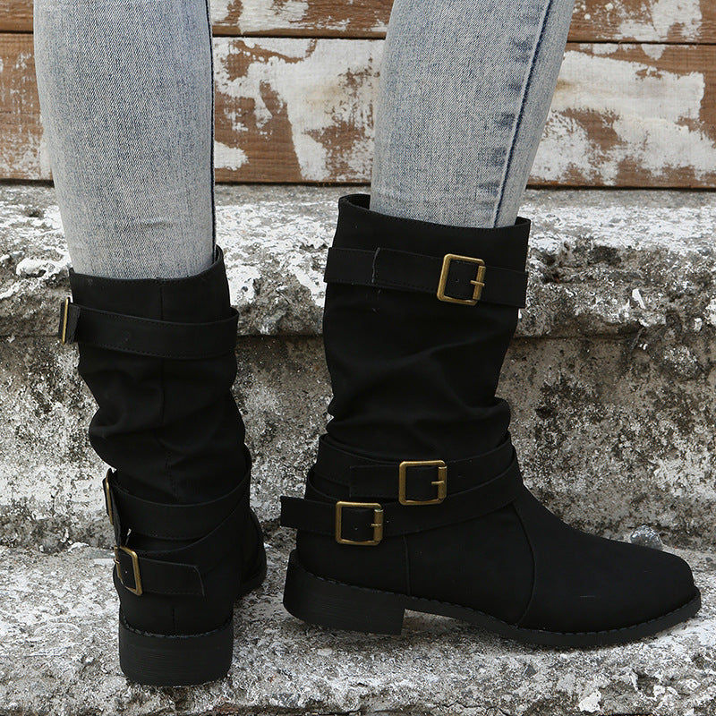 Inés | Botas de Hebillas con Acabado Vintage — imagen 15