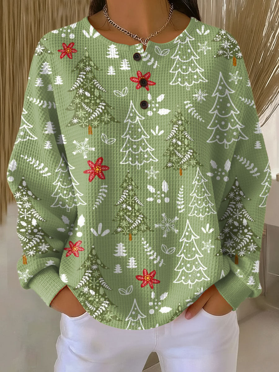 Abril | Jersey con Motivo de Árbol de Navidad — imagen 1