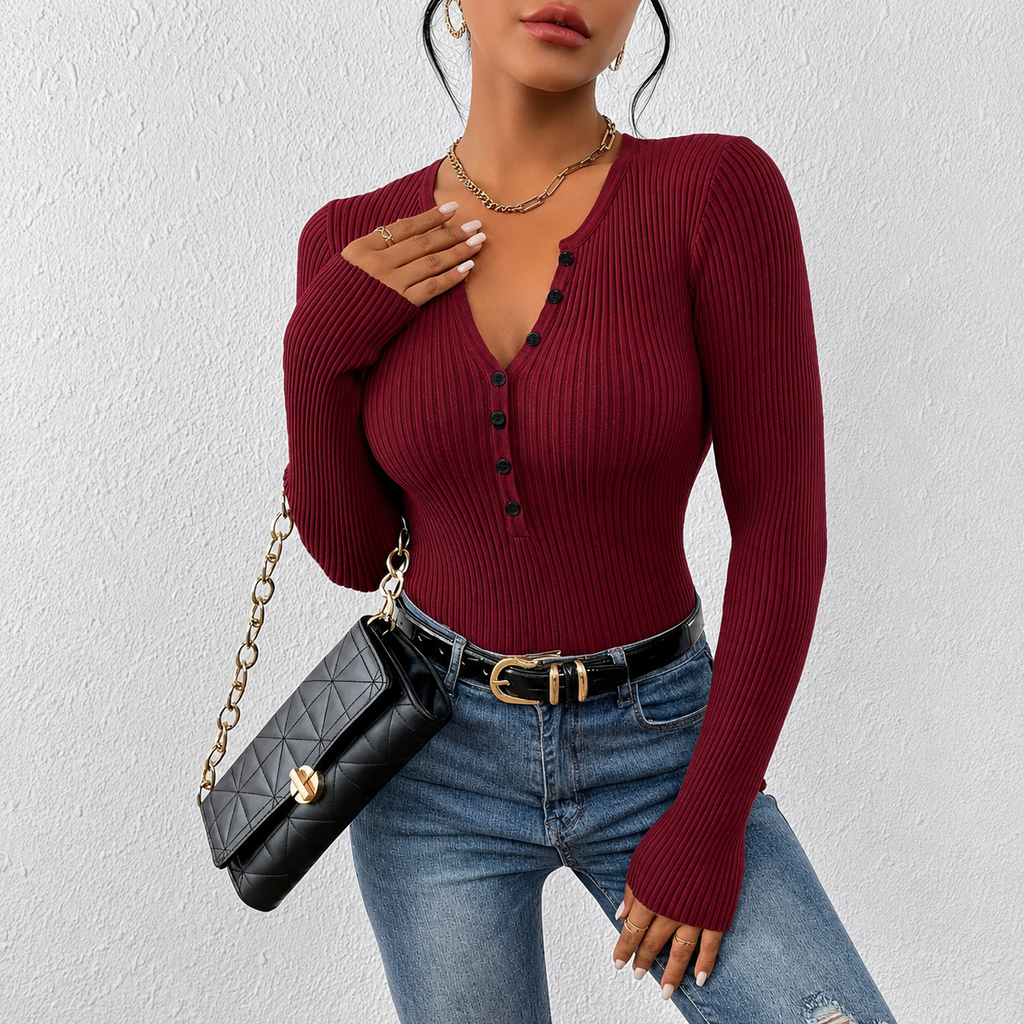 Coral | Blusa de Canalé Entallada — imagen 4