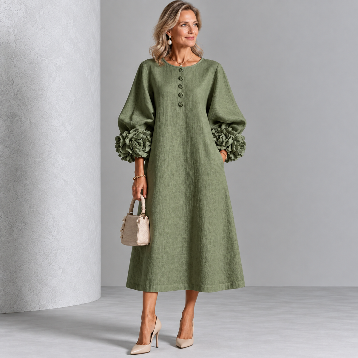Elisa | Vestido Bordado de Algodón y Lino — imagen 12