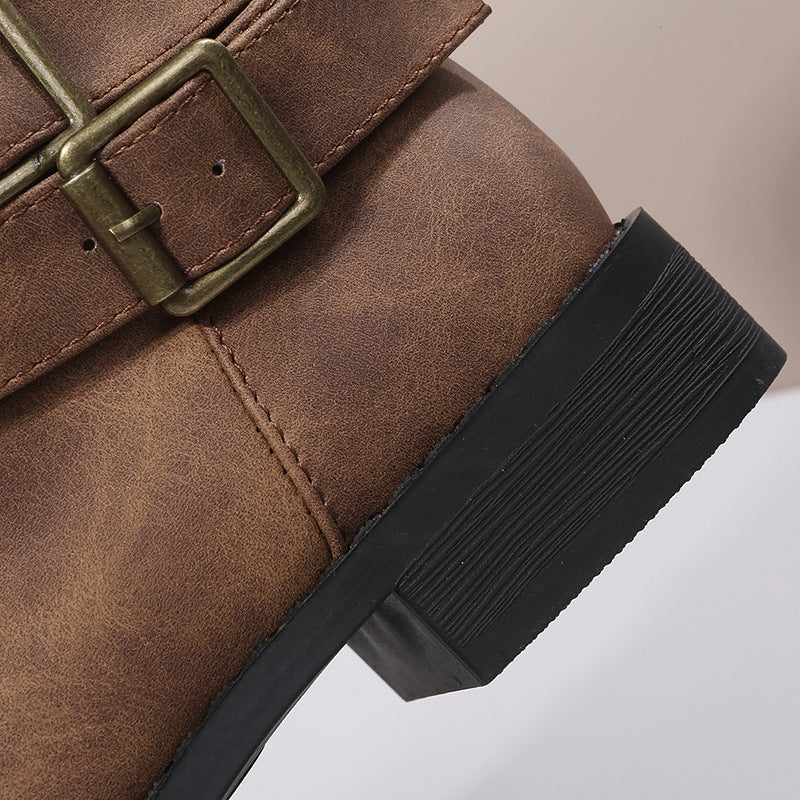 Inés | Botas de Hebillas con Acabado Vintage — imagen 3