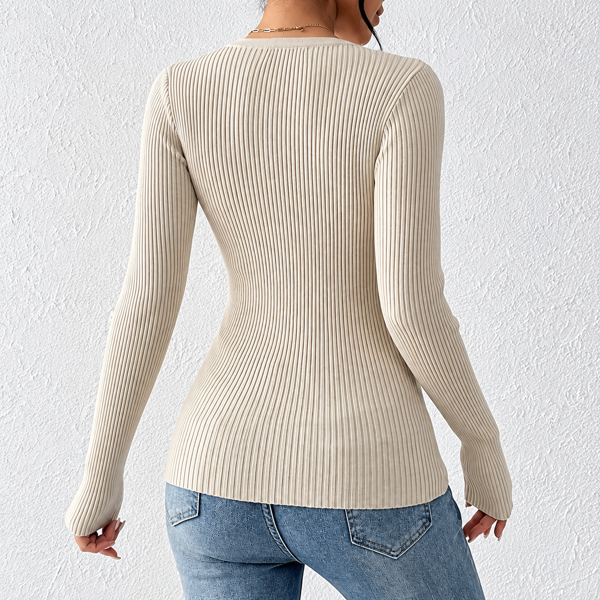 Coral | Blusa de Canalé Entallada — imagen 3