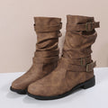 Inés | Botas de Hebillas con Acabado Vintage — imagen 2