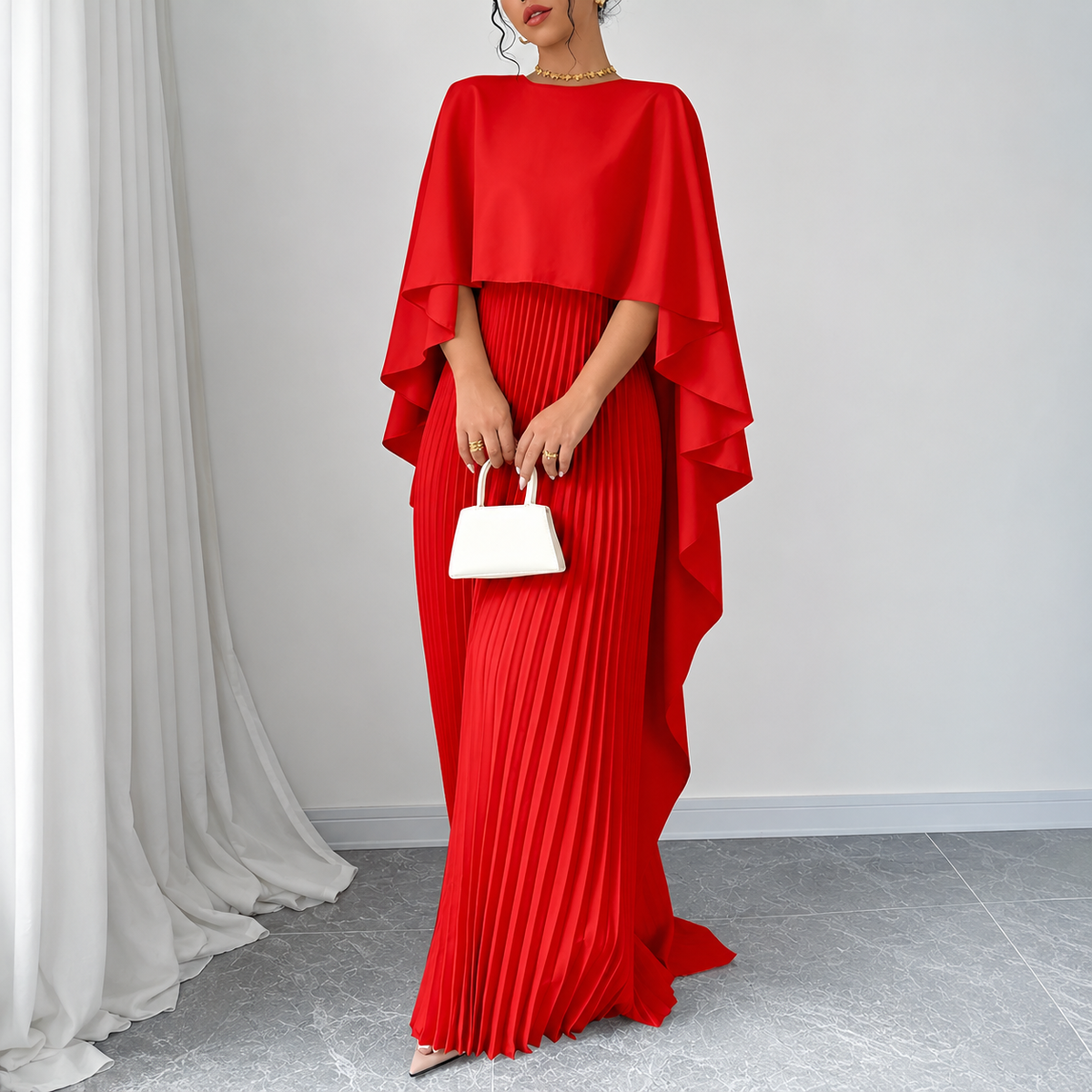 Malena | Vestido Largo con Manga Murciélago — imagen 9