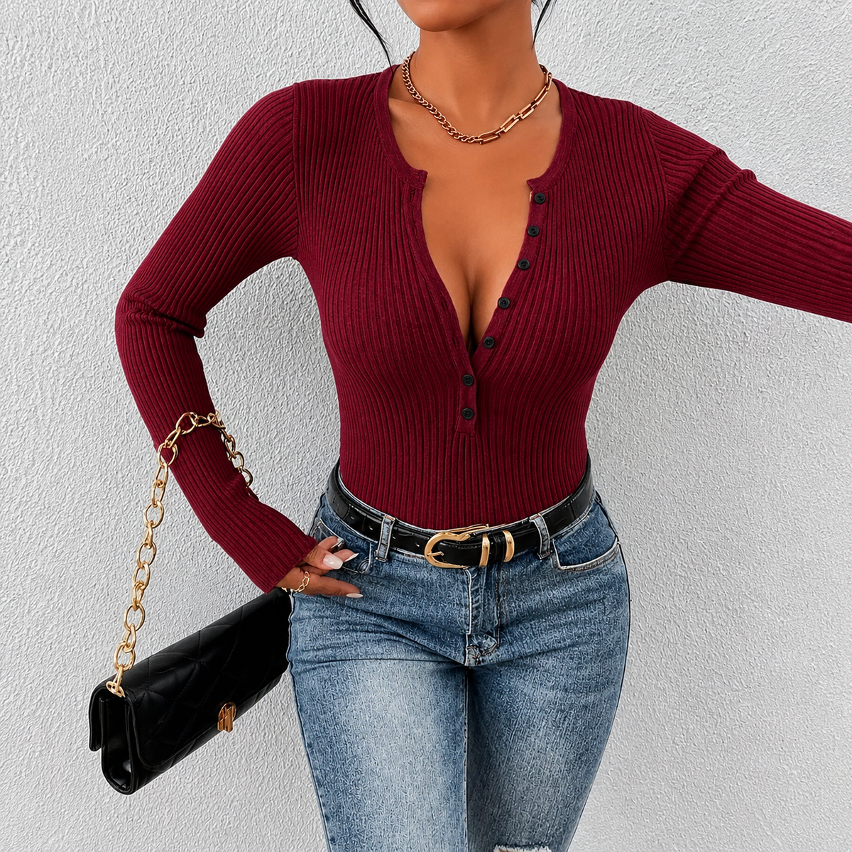 Coral | Blusa de Canalé Entallada — imagen 5