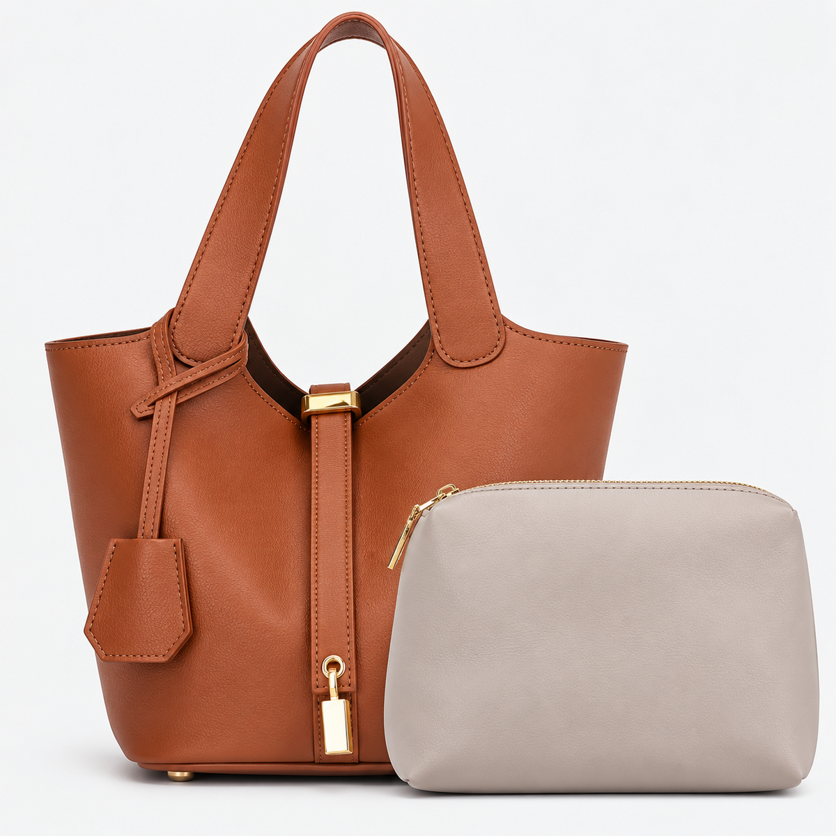Elena | Bolso Bucket de Piel Elegante y Versátil — imagen 1