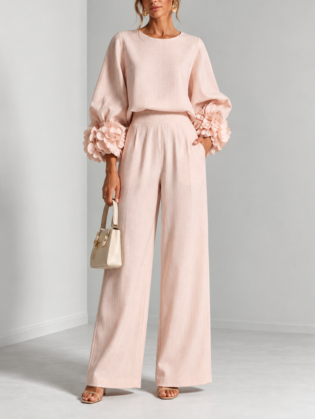 Marina | Conjunto Elegante con Detalles Florales — imagen 6