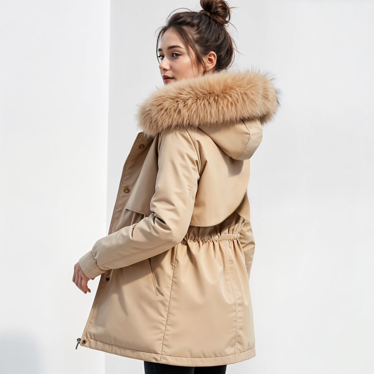 Leona | Parka con Capucha de Pelo Sintético — imagen 8