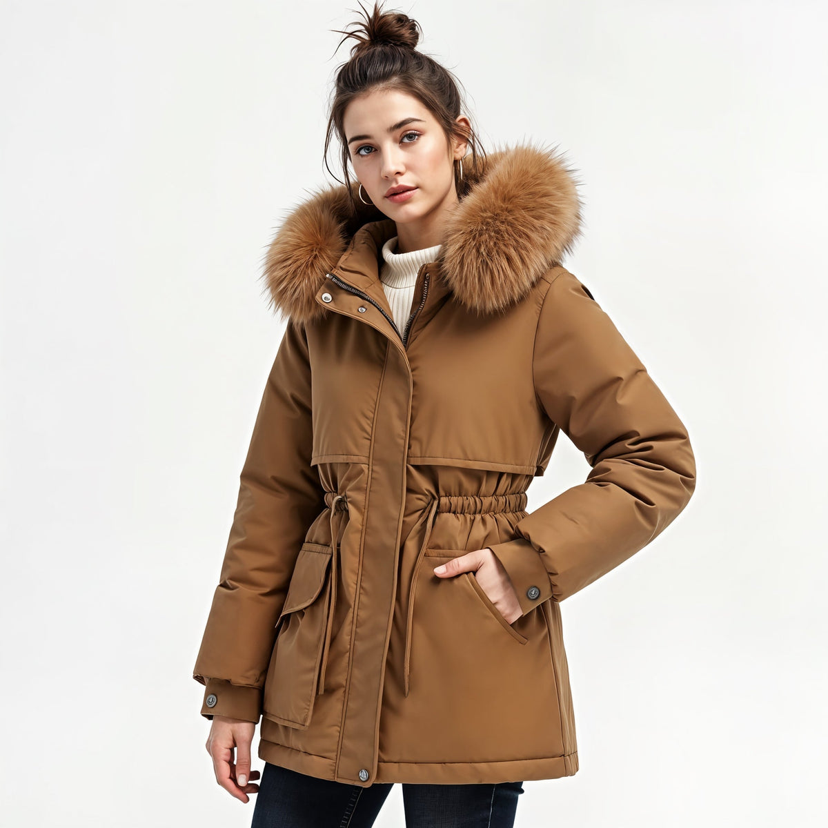 Leona | Parka con Capucha de Pelo Sintético — imagen 4