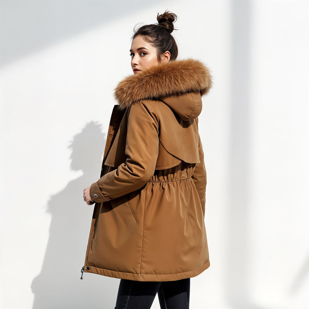 Leona | Parka con Capucha de Pelo Sintético — imagen 10