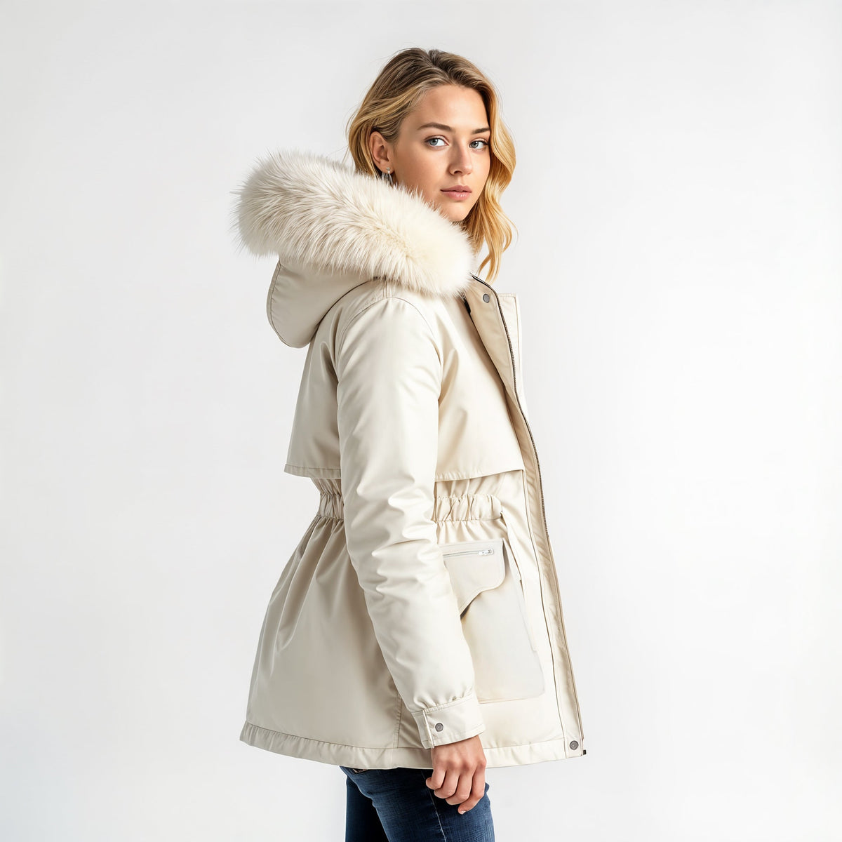 Leona | Parka con Capucha de Pelo Sintético — imagen 6