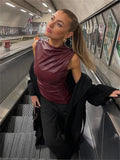 Raquel | Top Burdeos Entallado — imagen 1