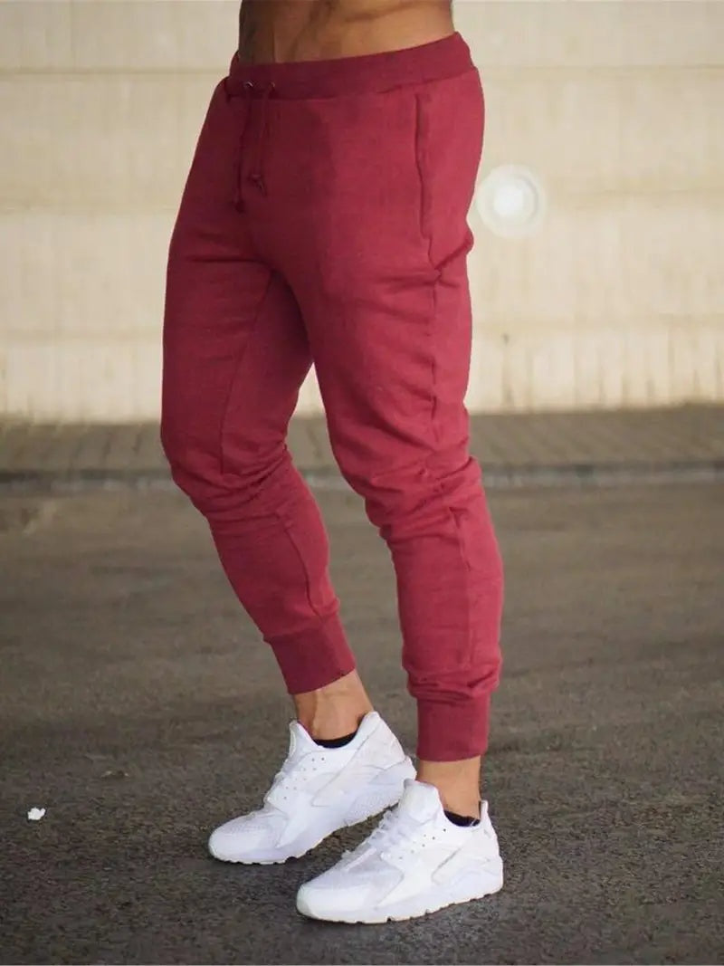 Lucas Álvaro | Pantalón Chándal Slim Fit Hombre Cintura Elástica Cordón
