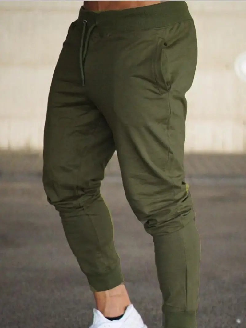 Lucas Álvaro | Pantalón Chándal Slim Fit Hombre Cintura Elástica Cordón
