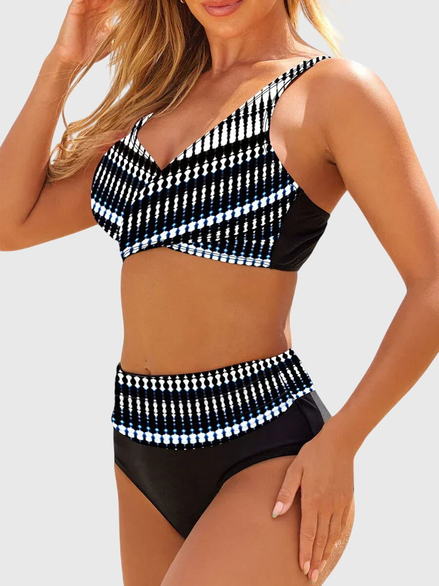 Livia | Bikini Cruzado Estampado Mujer Cintura Alta — imagen 2