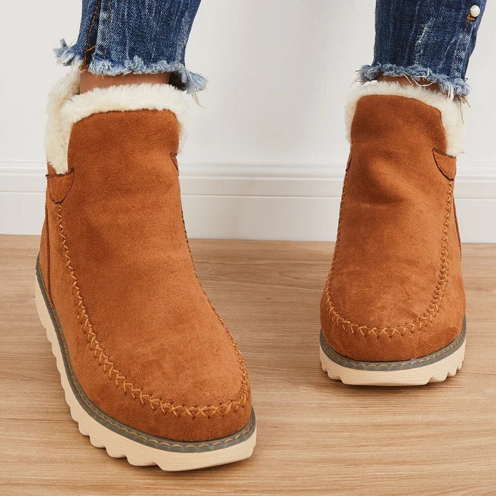 Adriana Elena | Botas Australianas de Ante Mujer Forro Borrego Plataforma