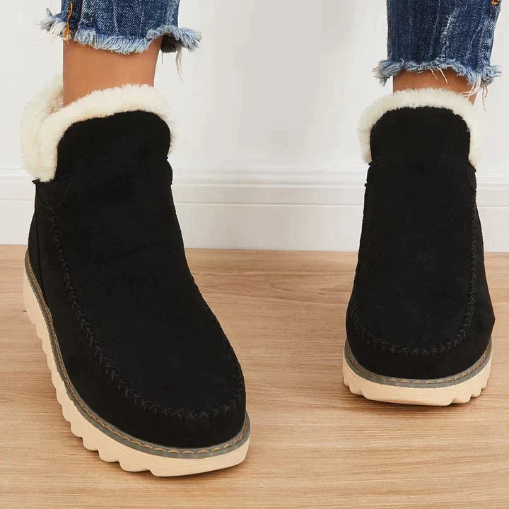 Adriana Elena | Botas Australianas de Ante Mujer Forro Borrego Plataforma