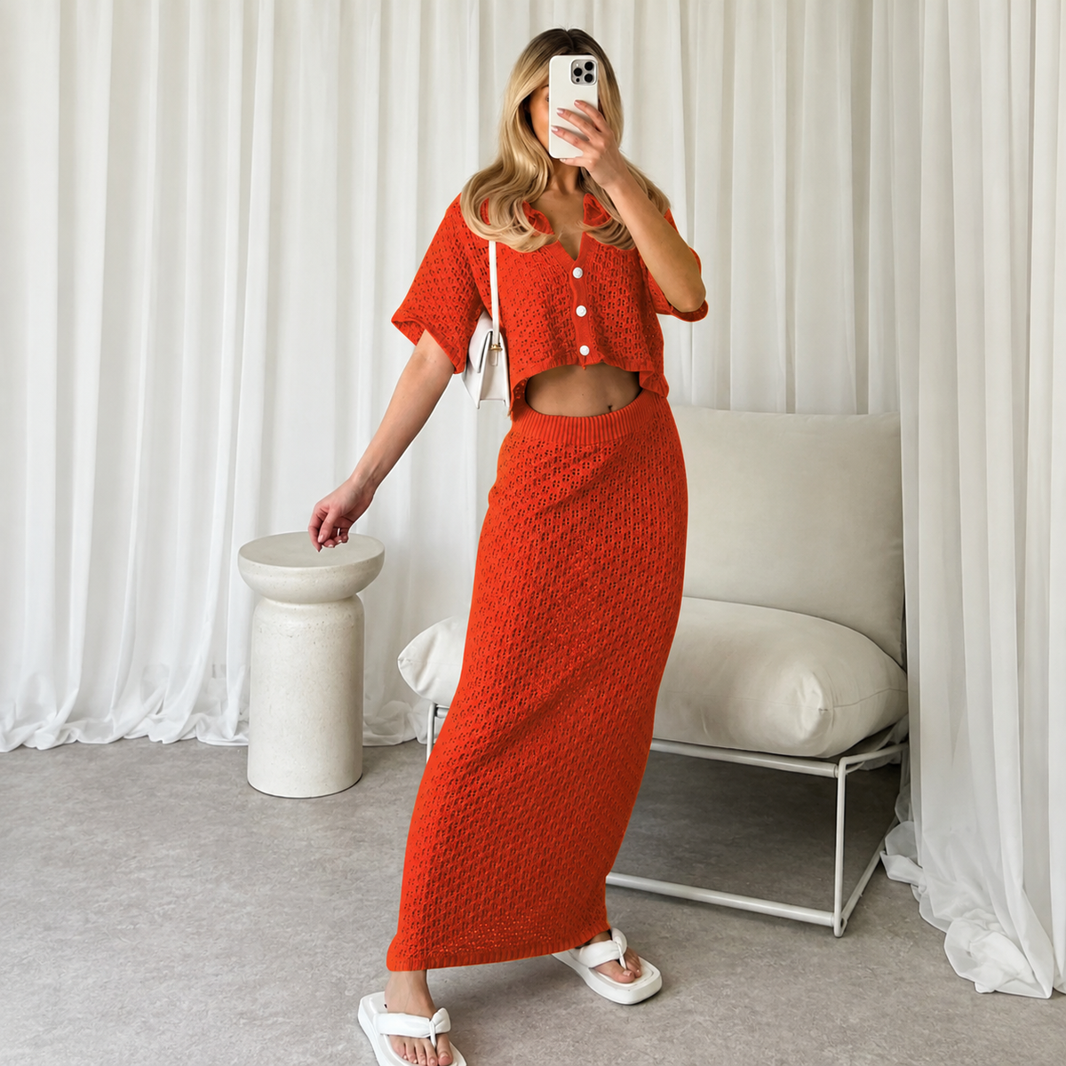 Carmen | Conjunto de Punto con Detalles de Crochet — imagen 13