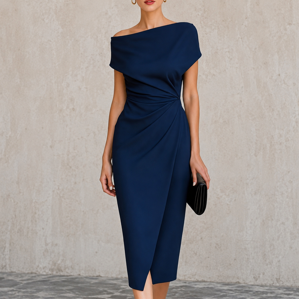 Alma | Vestido Asimétrico de Punto — imagen 6