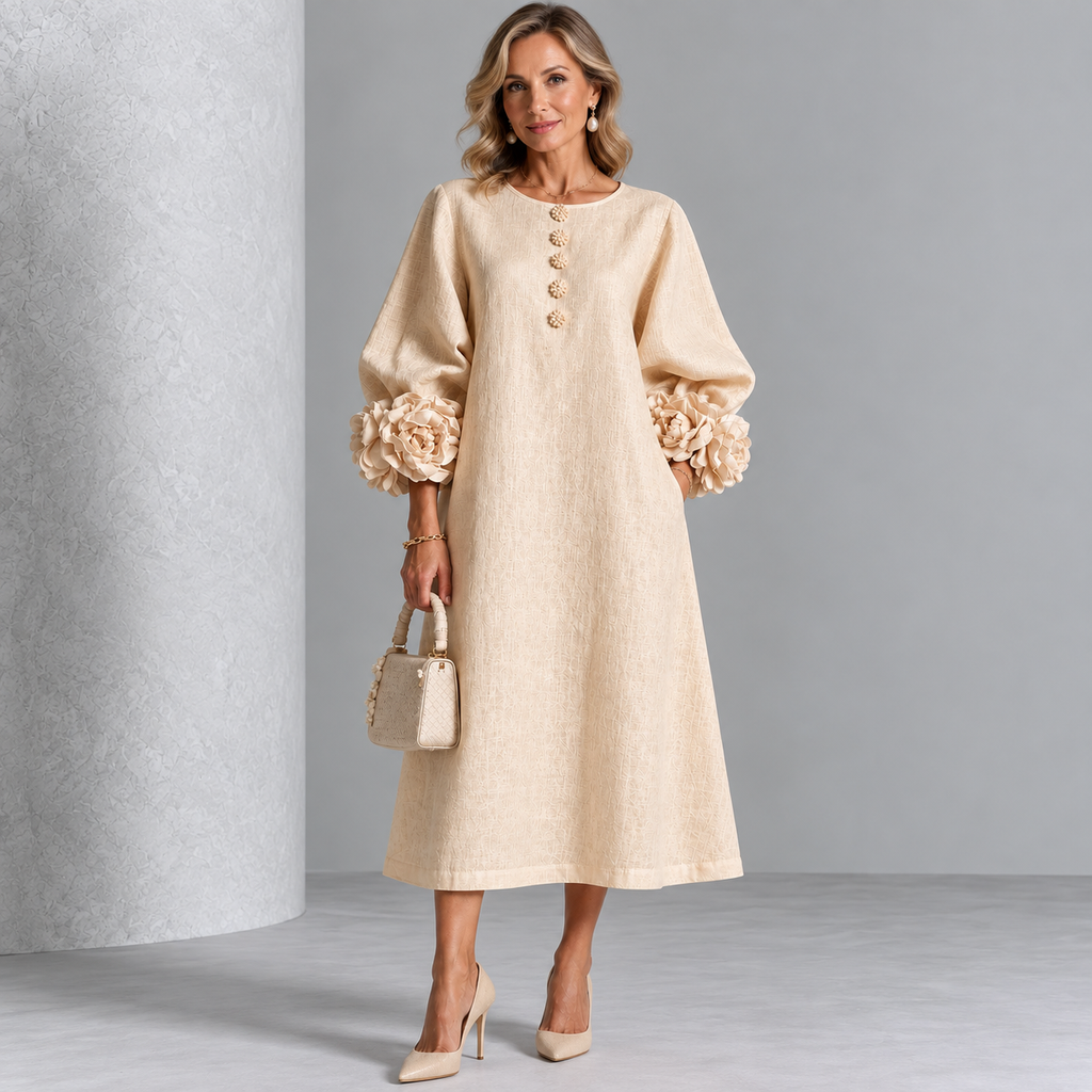Elisa | Vestido Bordado de Algodón y Lino — imagen 8