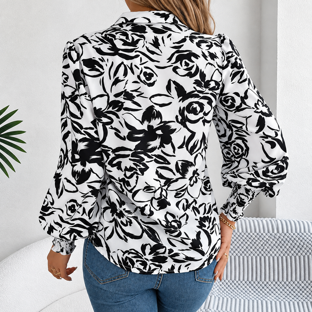 Marisa | Blusa Floral con Manga Farol — imagen 6