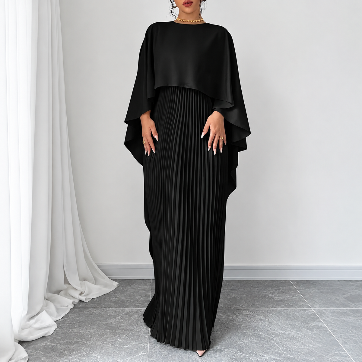 Malena | Vestido Largo con Manga Murciélago — imagen 11