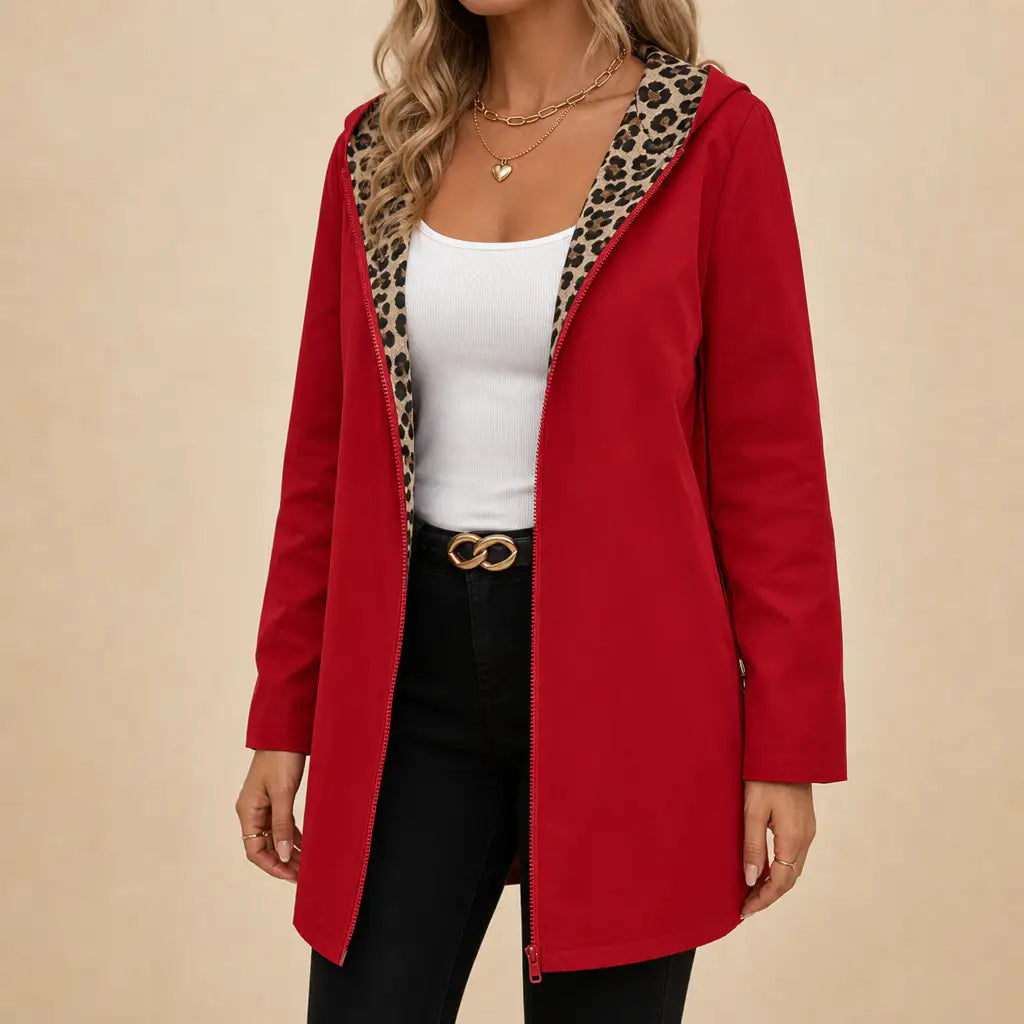 Elia | Abrigo Reversible de Leopardo con Capucha — imagen 2