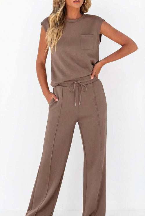 Alba | Conjunto Suave de Chaleco y Pantalón — imagen 1