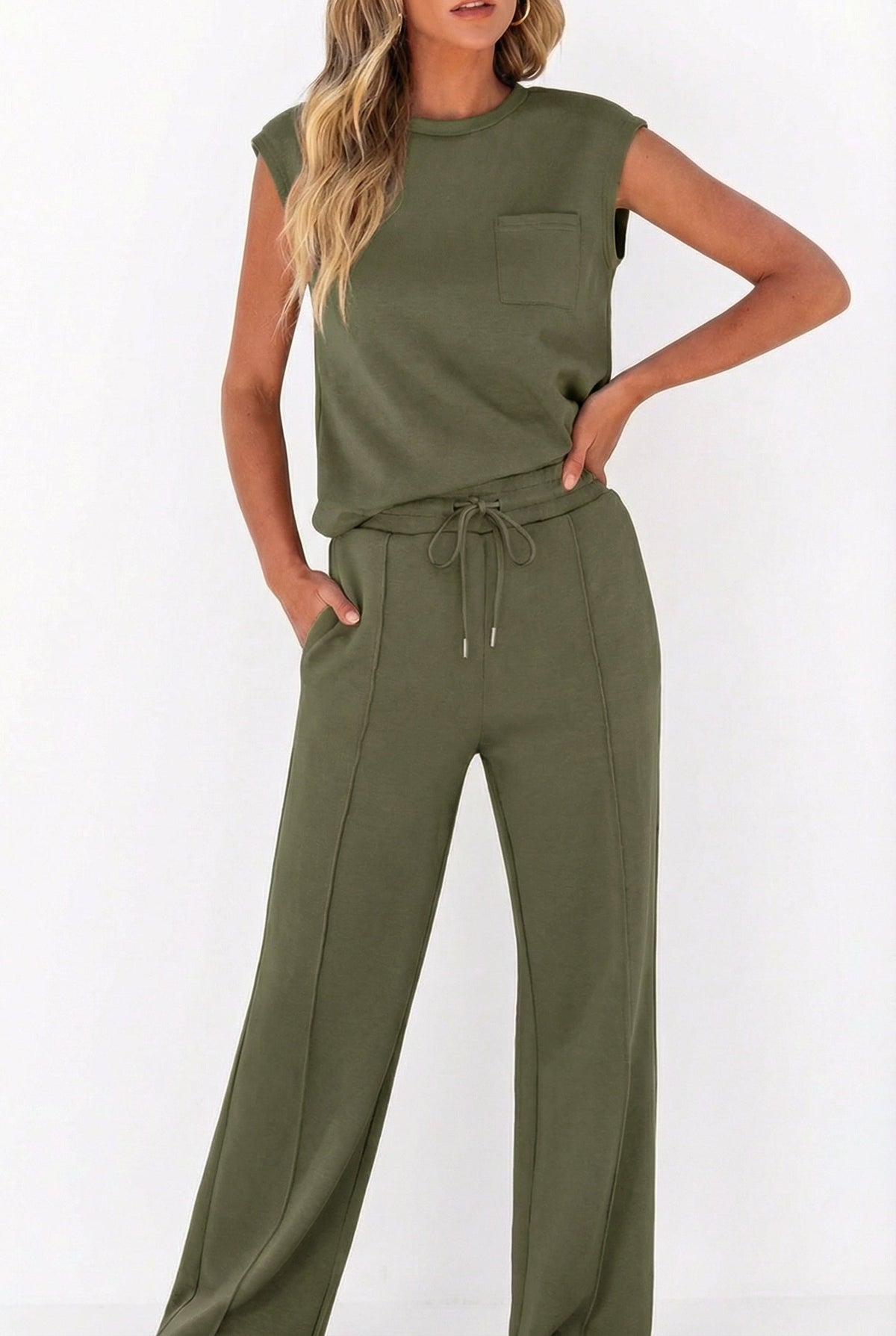 Alba | Conjunto Suave de Chaleco y Pantalón — imagen 4