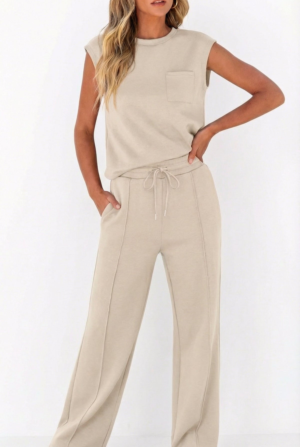 Alba | Conjunto Suave de Chaleco y Pantalón — imagen 7