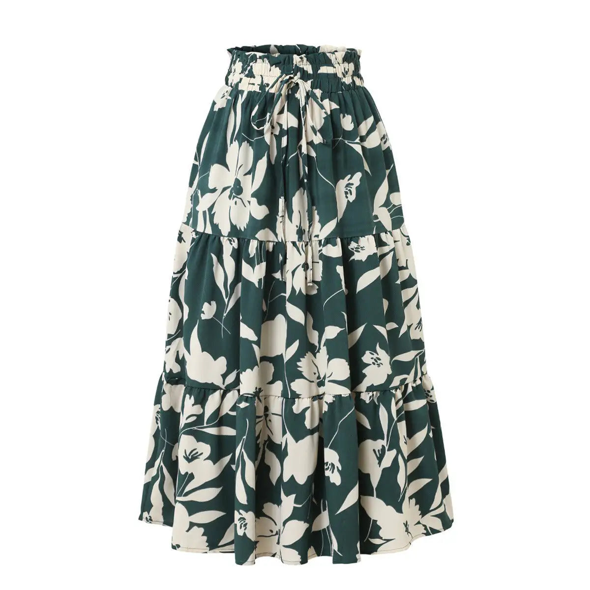 Celina Alba | Falda Midi con Estampado Floral