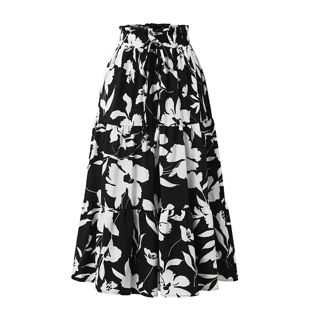 Celina Alba | Falda Midi con Estampado Floral