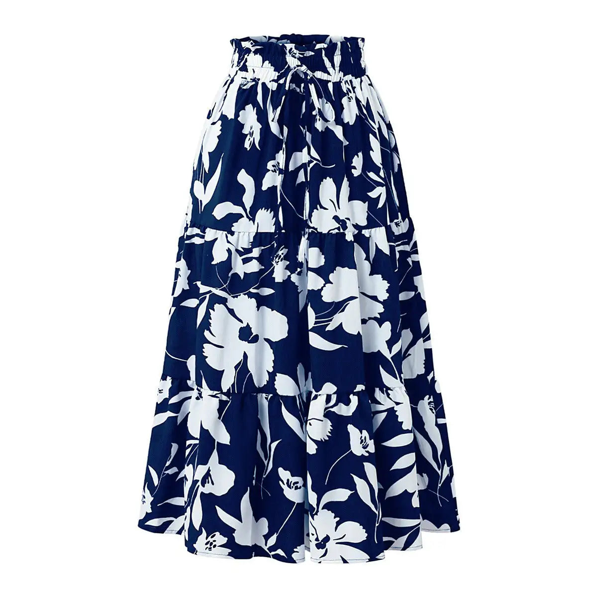 Celina Alba | Falda Midi con Estampado Floral