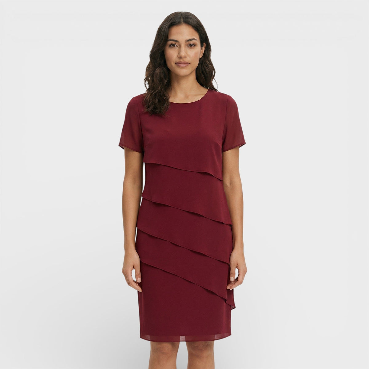 Jara | Vestido Midi con Volantes Mujer Manga Corta — imagen 5