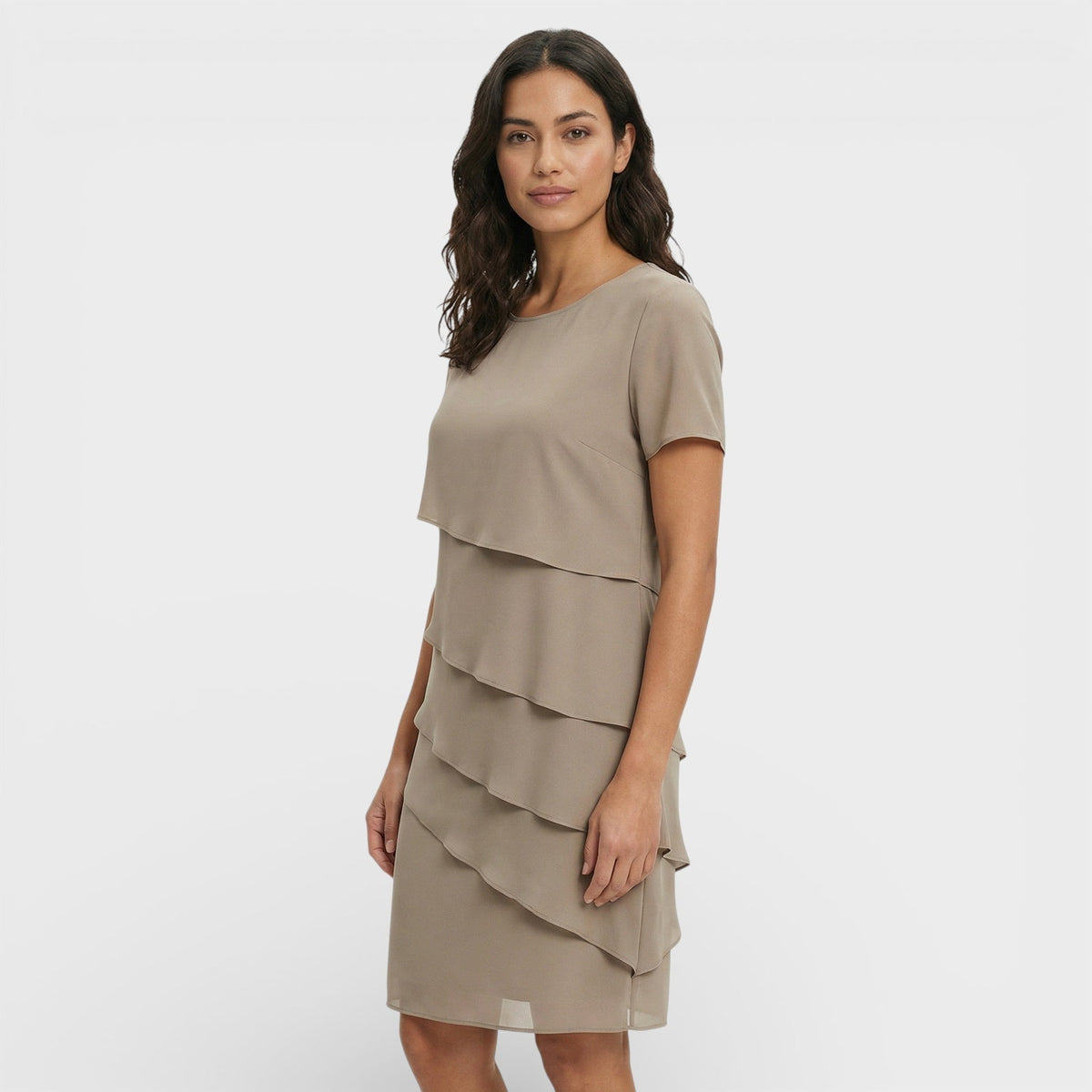 Jara | Vestido Midi con Volantes Mujer Manga Corta — imagen 8