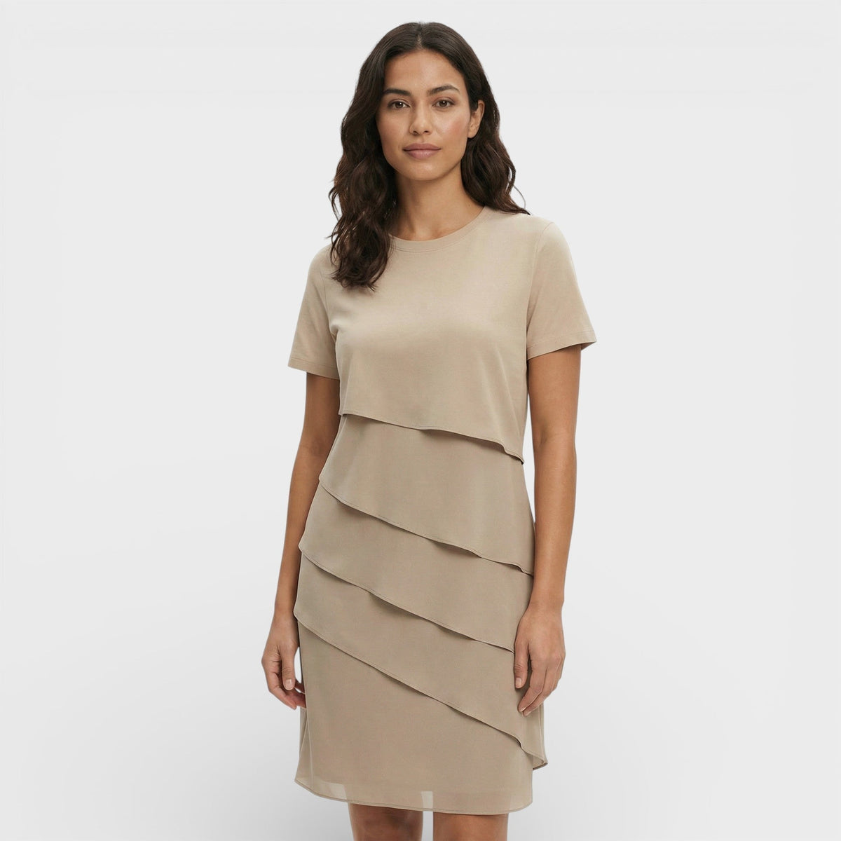 Jara | Vestido Midi con Volantes Mujer Manga Corta — imagen 7