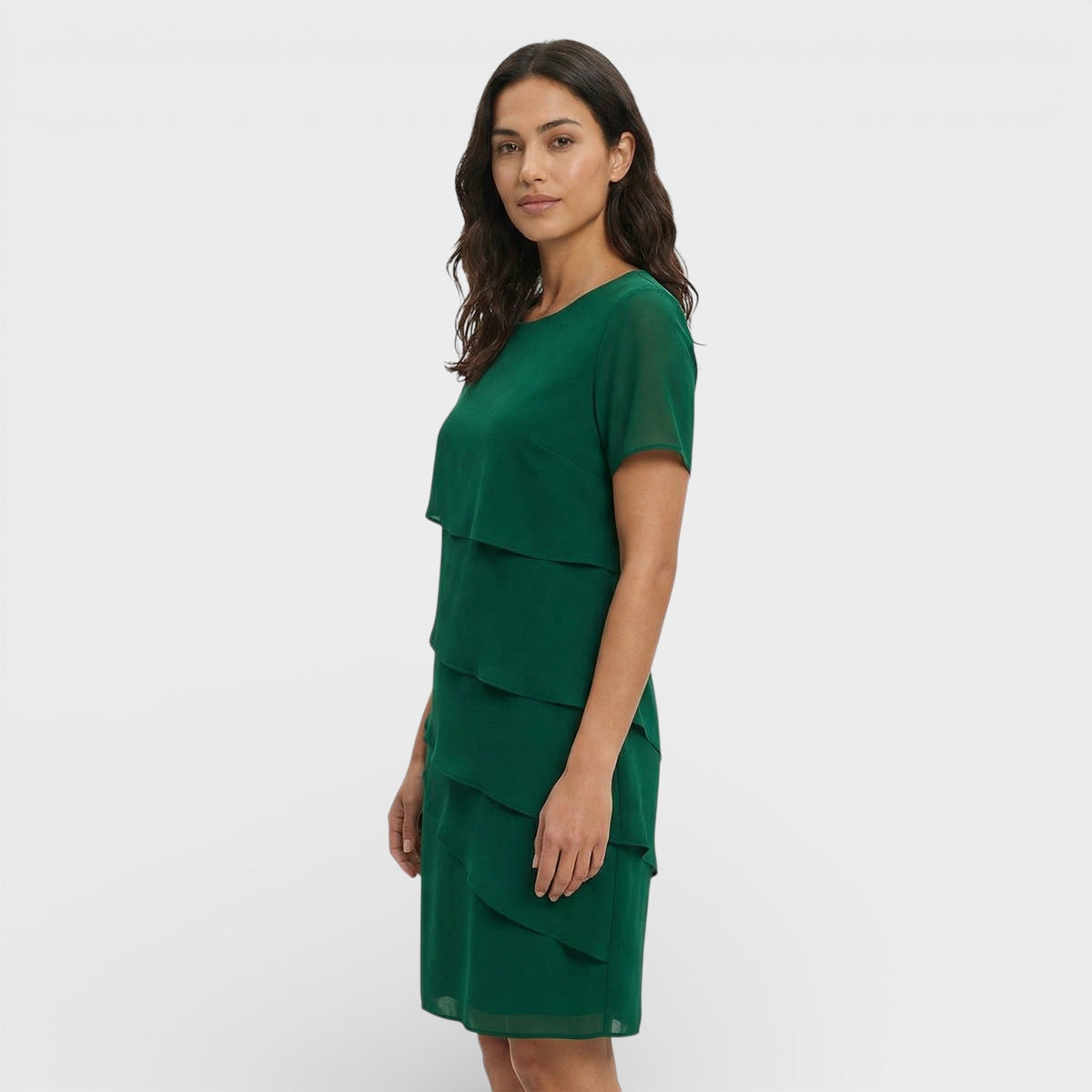 Jara | Vestido Midi con Volantes Mujer Manga Corta — imagen 10