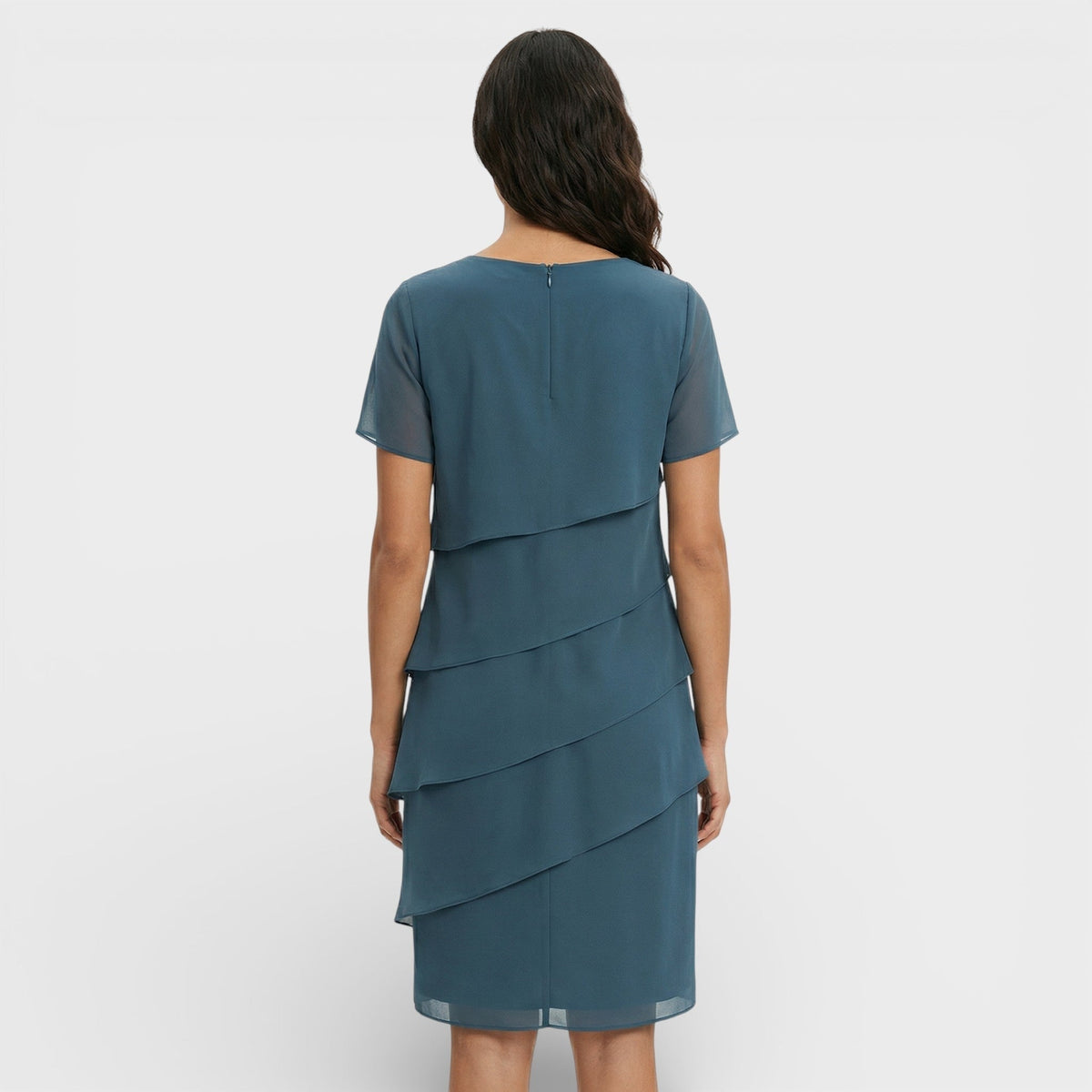 Jara | Vestido Midi con Volantes Mujer Manga Corta — imagen 4