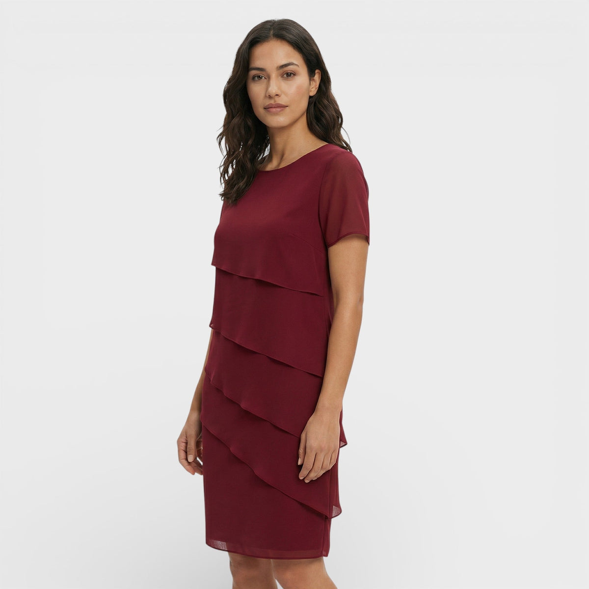 Jara | Vestido Midi con Volantes Mujer Manga Corta — imagen 6