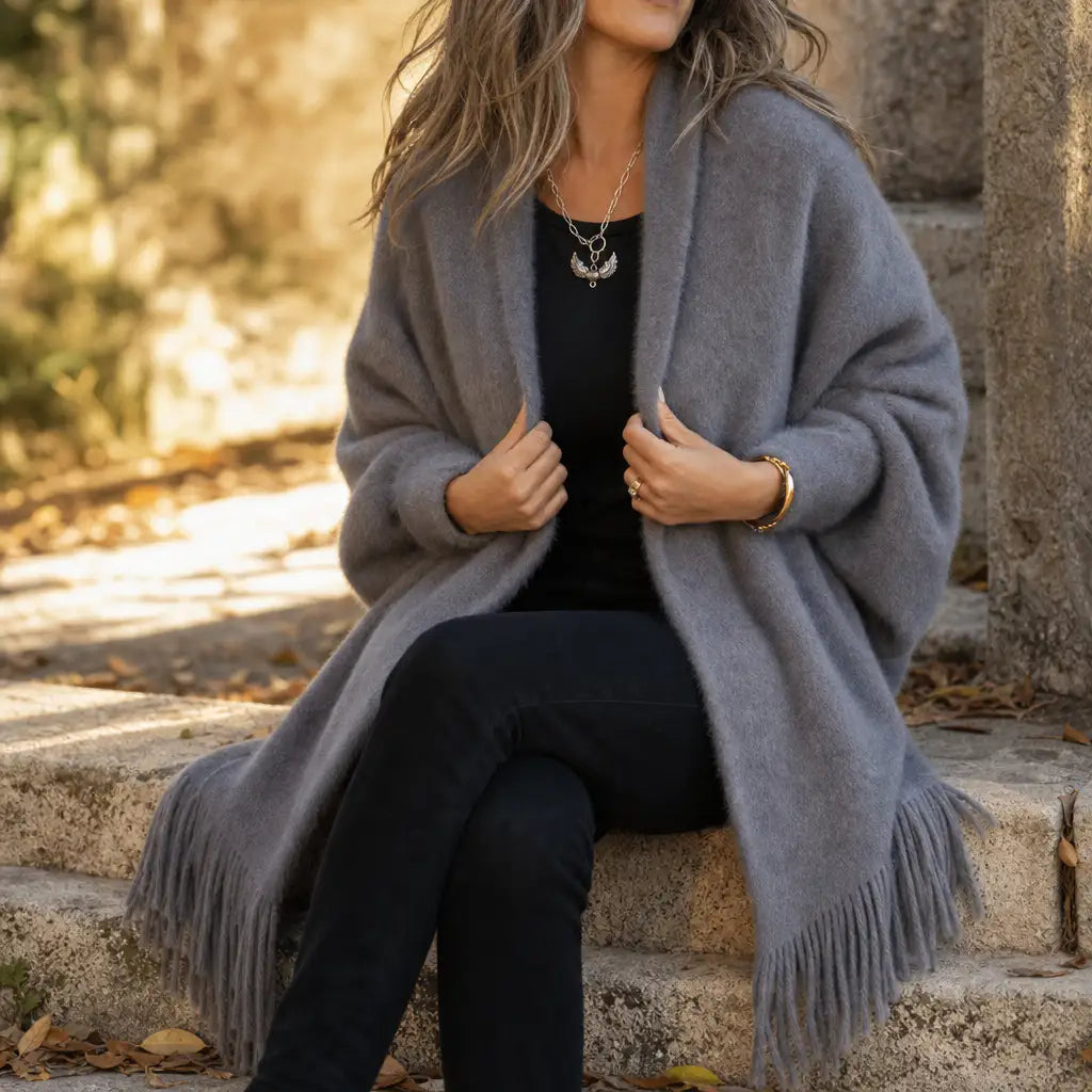 Eider | Abrigo de Paño con Cuello Chal — imagen 11