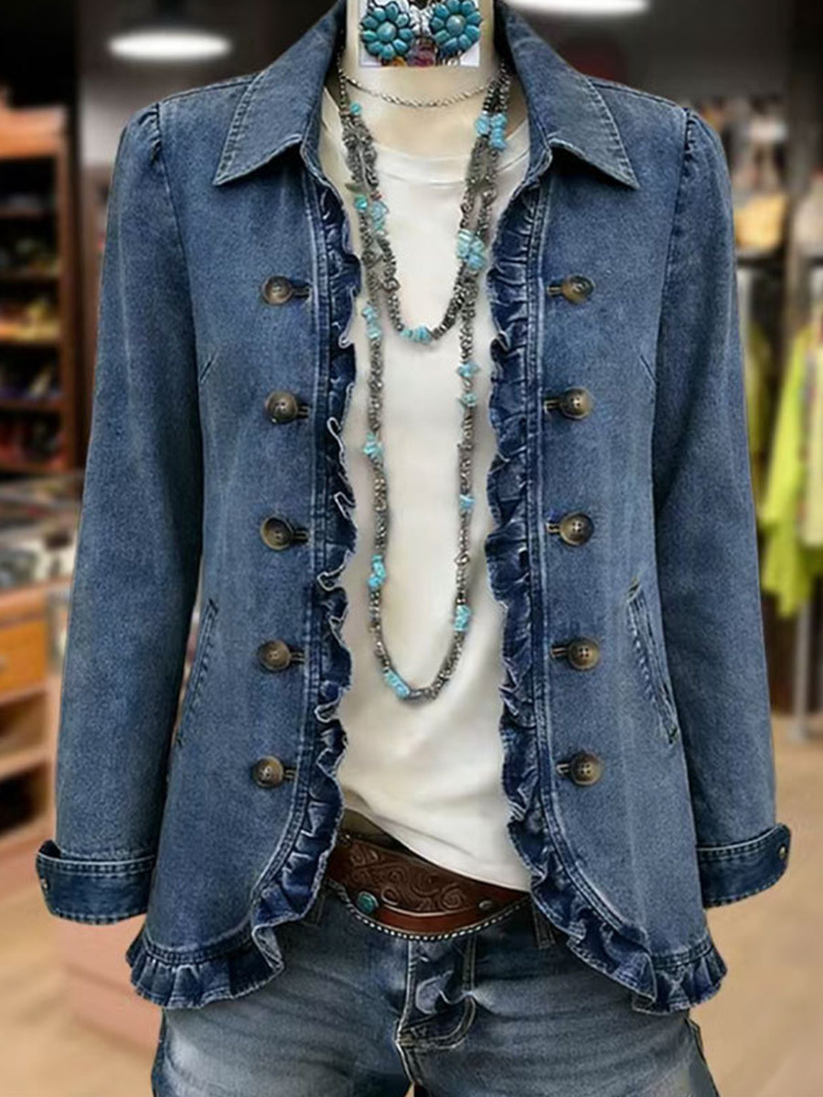 Berta | Chaqueta de Volantes Vaquera — imagen 2
