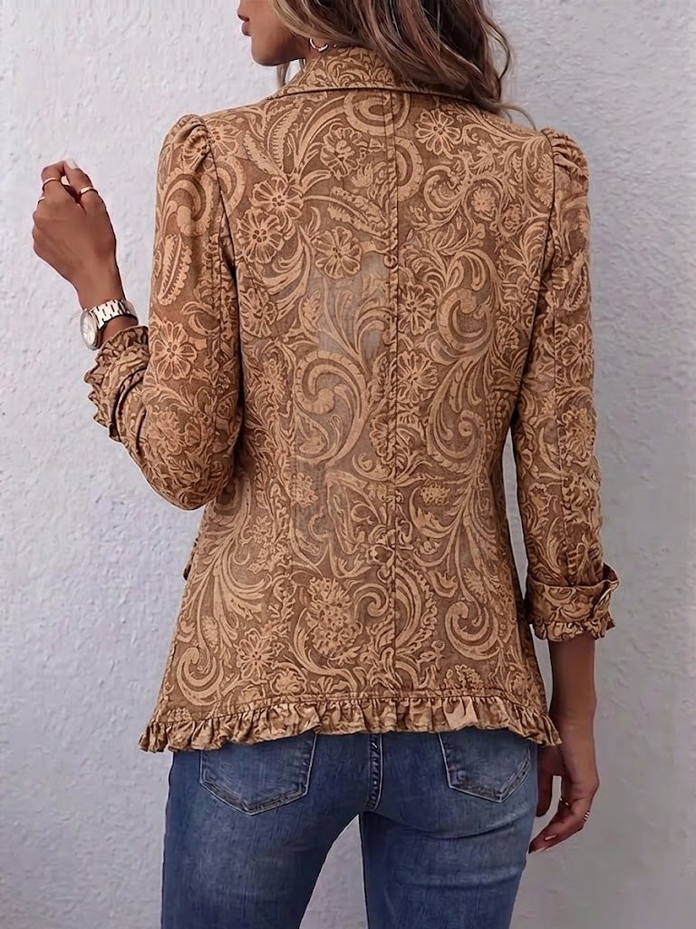 Naia | Chaqueta de Volantes Floral Vintage — imagen 2