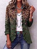 Amelia | Chaqueta de Volantes Leopardo Verde — imagen 1