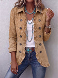 Olivia | Chaqueta de Volantes Estampado en Relieve — imagen 1