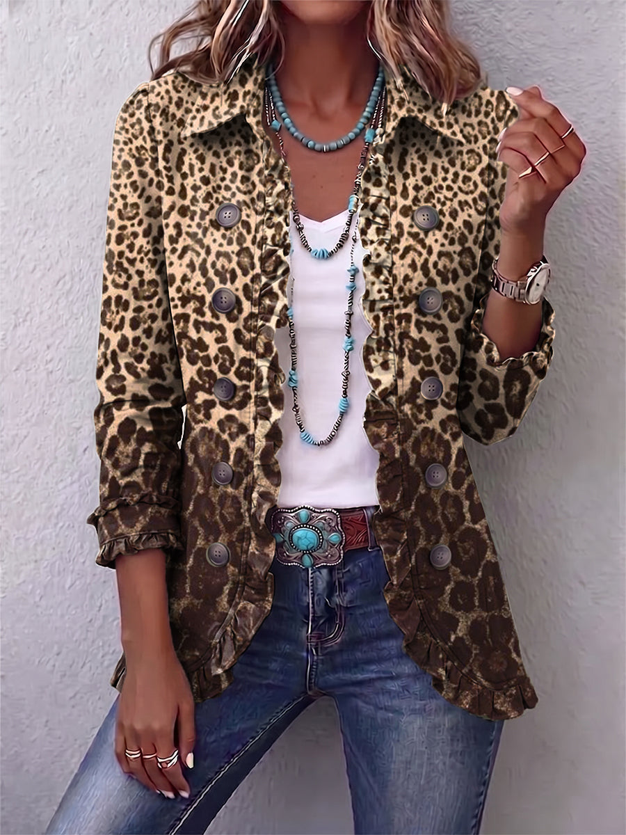Mireia | Chaqueta de Volantes Leopardo — imagen 1
