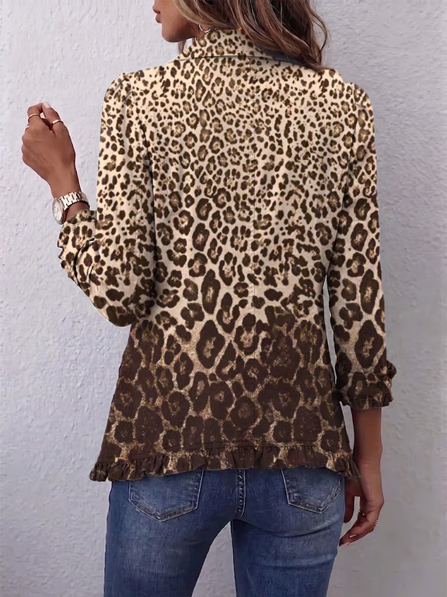 Mireia | Chaqueta de Volantes Leopardo — imagen 2