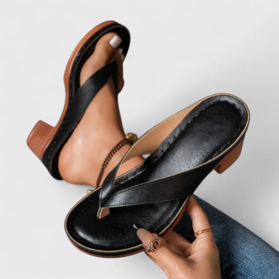 Macarena Adriana | Sandalias de Dedo con Tacón Chunky Mujer