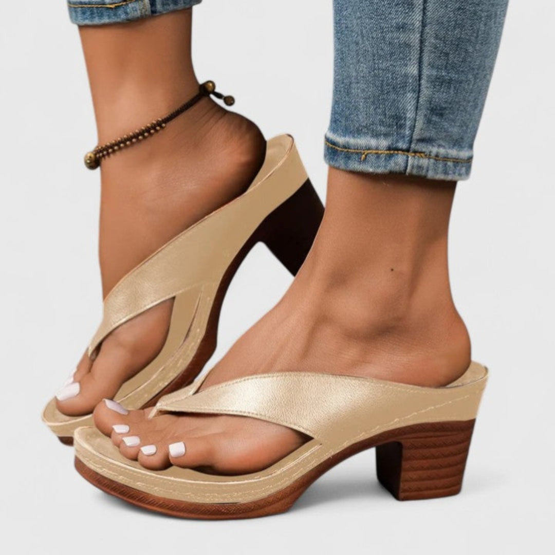 Macarena Adriana | Sandalias de Dedo con Tacón Chunky Mujer